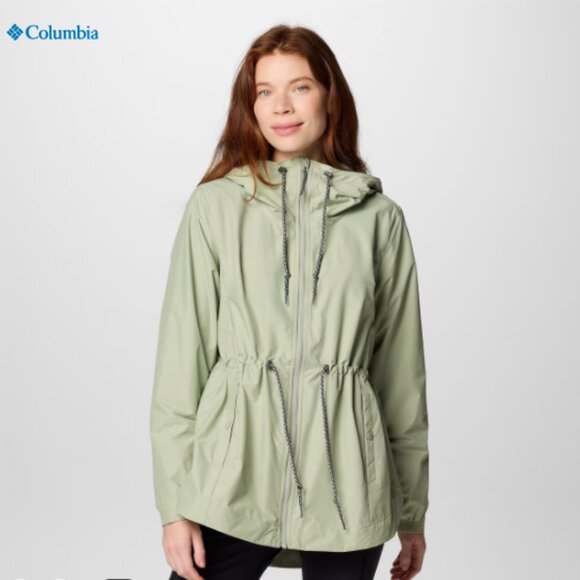 Columbia Jackets & Blazers - Columbia Women’s Midi Light Green Omni Shield Spring Coat Jacket Size 2X